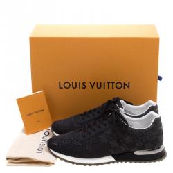 Pre Owned حذاء رياضي لوي فيتون راناواي قماش دامييه أسود وجلد مقاس 42.5