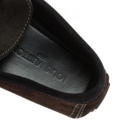 Louis Vuitton Tri Color Suede Hockenheim Loafers Size 39.5