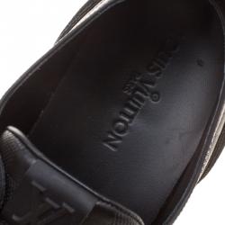 Louis Vuitton Damier Graphite Leather and Suede Punchy Sneakers Size 46