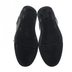 Pre Owned حذاء رياضي لوي فيتون سلالوم كانفاس بني مونوغرامي بعنق قصير مقاس 42