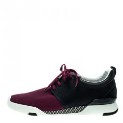 Pre Owned حذاء رياضي لوي فيتون فاستلين مطاط نقش دامييه وشبك ثلاثي اللون مقاس 42