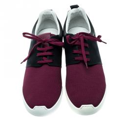 Pre Owned حذاء رياضي لوي فيتون فاستلين مطاط نقش دامييه وشبك ثلاثي اللون مقاس 42