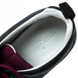 Pre Owned حذاء رياضي لوي فيتون فاستلين مطاط نقش دامييه وشبك ثلاثي اللون مقاس 42