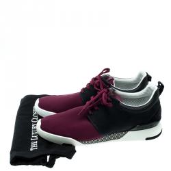 Pre Owned حذاء رياضي لوي فيتون فاستلين مطاط نقش دامييه وشبك ثلاثي اللون مقاس 42