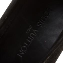 Louis Vuitton Black Suede Monte Carlo Loafers Size 43