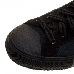 Pre Owned حذاء رياضي لوي فيتون تاتوو كانفاس أزرق بعنق مرتفع مقاس 42.5