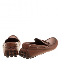 Louis Vuitton Brown Leather Arizona Loafers Size 42
