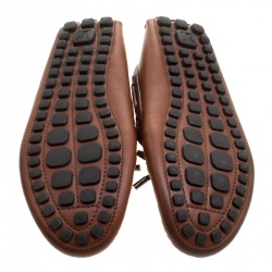 Louis Vuitton Brown Leather Arizona Loafers Size 42