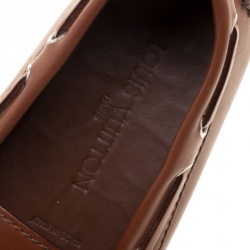 Louis Vuitton Brown Leather Arizona Loafers Size 42