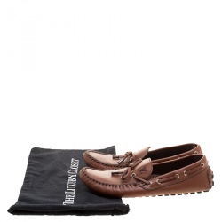 Louis Vuitton Brown Leather Arizona Loafers Size 42