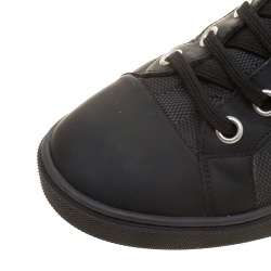 Louis Vuitton Damier Graphite Fabric and Suede Trim Zip Up High Top Sneakers Size 41