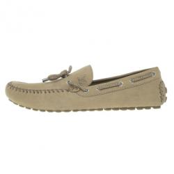 مملوكة مسبقًا Louis Vuitton Beige Leather Arizona Loafers Size 45