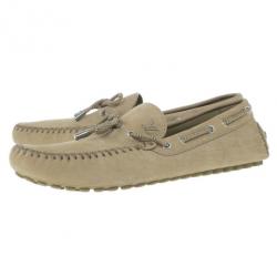 مملوكة مسبقًا Louis Vuitton Beige Leather Arizona Loafers Size 45