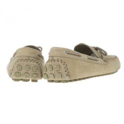 مملوكة مسبقًا Louis Vuitton Beige Leather Arizona Loafers Size 45