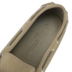 مملوكة مسبقًا Louis Vuitton Beige Leather Arizona Loafers Size 45