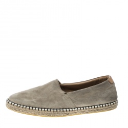 مملوكة مسبقًا Louis Vuitton Beige Suede Slip On Espadrilles Size 44.5