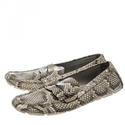 Pre Owned حذاء لوفرز لوي فيتون بيني جلد تمساح مارين مقاس 44