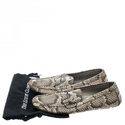 Pre Owned حذاء لوفرز لوي فيتون بيني جلد تمساح مارين مقاس 44