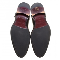 Pre Owned Louis Vuitton Black Leather Greenwich Ankle Boots Size 44.5