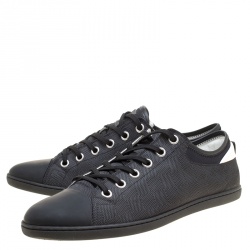 Louis Vuitton Damier Graphite Nylon and Leather Baseball Low Cut Sneakers Size 42.5 Louis ...