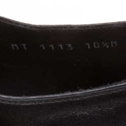 Louis Vuitton Black Leather Lace Up Derby Size 44.5