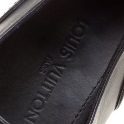 Louis Vuitton Black Leather Lace Up Derby Size 44.5