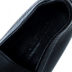Louis Vuitton Black Leather Monte Carlo Loafers Size 41