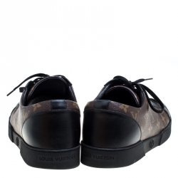 Louis Vuitton Monogram/Black Canvas and Leather Match Up Sneaker Size 42.5