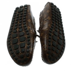 Louis Vuitton Brown Monogram Canvas Arizona Loafers Size 43