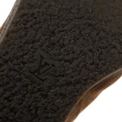 مملوكة مسبقًا Louis Vuitton Brown Suede Wintry Half Boots Size 40