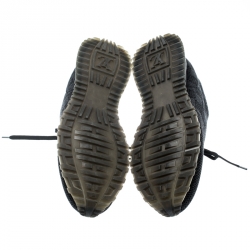 مملوكة مسبقًا حذاء رياضي لوي فيتون منخفض من أعلى ران اواي جلد ونوبوك متعدد الألوان مقاس 41.5