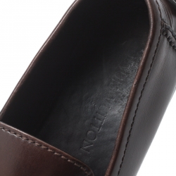 مملوكة مسبقًا Louis Vuitton Brown Leather Loafers Size 42