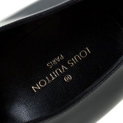 مملوكة مسبقًا Louis Vuitton Dark Grey Leather Lace Up Derby Size 43