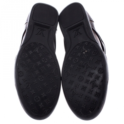 Louis Vuitton Damier Ebene Canvas and Leather Boogie Sneakers Size 40.5