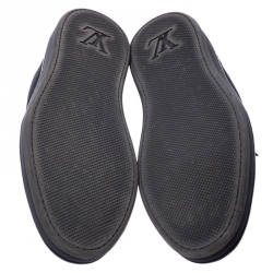 Pre Owned حذاء رياضي لوي فيتون اوفشور جلد ونايلون دامييه غرافيت مقاس 43