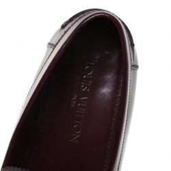 Pre Owned حذاء لوفرز لوي فيتون أوتلاين نقش انفيني دامييه أسود مقاس 40