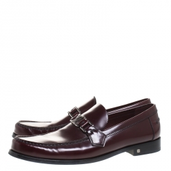 Pre Owned حذاء لوفرز لوي فيتون أوتلاين نقش انفيني دامييه أسود مقاس 40