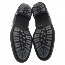 مملوكة مسبقًا Louis Vuitton Black Leather Lace Up Derby Size 41.5