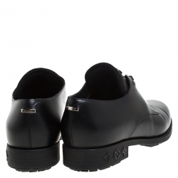 مملوكة مسبقًا Louis Vuitton Black Leather Lace Up Derby Size 41.5