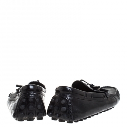 Pre Owned حذاء لوفرز لوي فيتون امولا بشراريب سويدي أسود مقاس 40