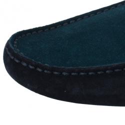 مملوكة مسبقًا Louis Vuitton Tri Color Suede Hockenheim Loafers Size 44