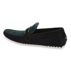 مملوكة مسبقًا Louis Vuitton Two Tone Suede Hockenheim Loafers Size 43