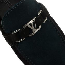 مملوكة مسبقًا Louis Vuitton Two Tone Suede Hockenheim Loafers Size 43