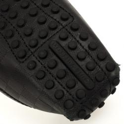 مملوكة مسبقًا Louis Vuitton Damier Black Leather Loafers Size 42