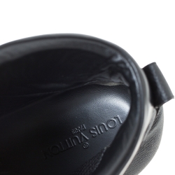 مملوكة مسبقًا Louis Vuitton Black Leather High Top Sneakers Size 44.5 