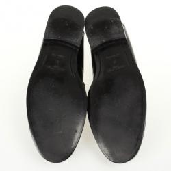 مملوكة مسبقًا Louis Vuitton Black Leather Major Loafers Size 41