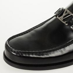 مملوكة مسبقًا Louis Vuitton Black Leather Major Loafers Size 41
