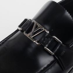 مملوكة مسبقًا Louis Vuitton Black Leather Major Loafers Size 41