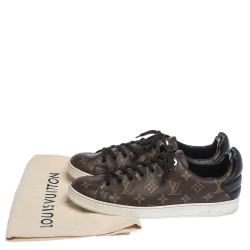 Louis Vuitton Monogram Canvas And Leather Trim Low Top Sneakers Size 43