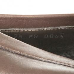 Pre Owned Louis Vuitton Damier Sauvage Pony Hair & Leather Loafers Size 43.5